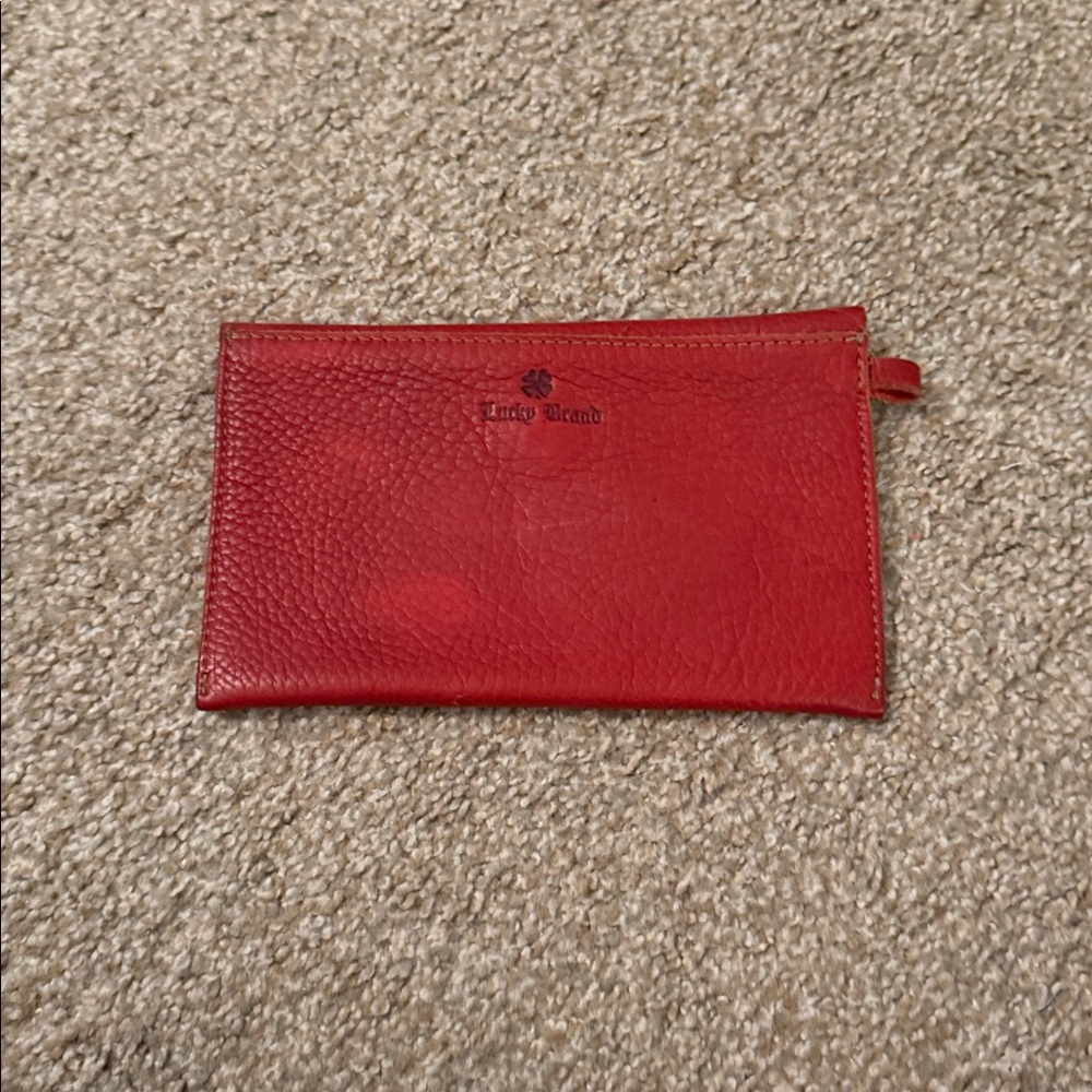 LUCKY BRAND SOFT LEATHER CLUTCH/WALLET